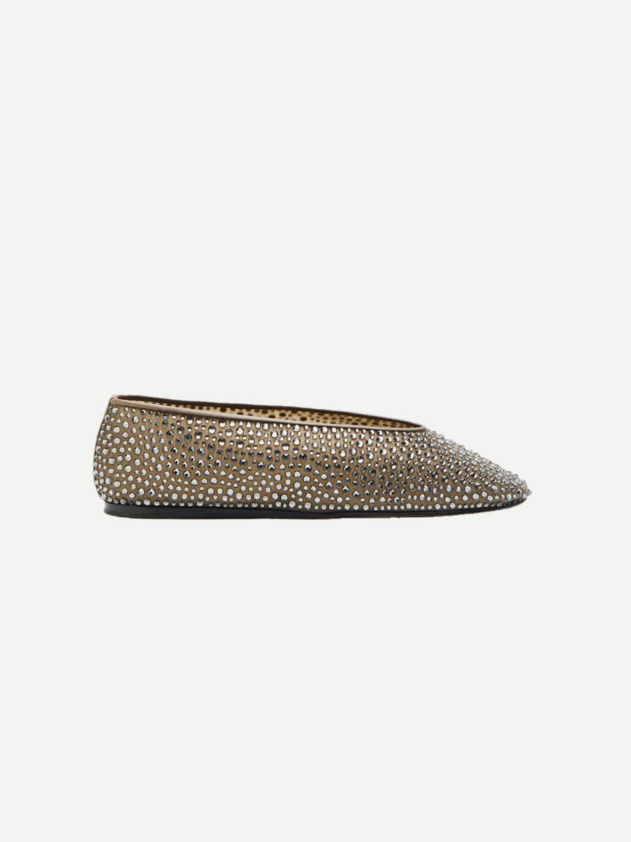 Le Monde Beryl Luna Slipper in Smokey Mesh Crystal