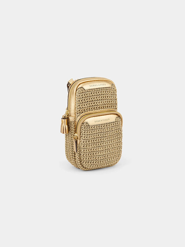 Anya Hindmarch Essentials Cross Body in Gold Metallic