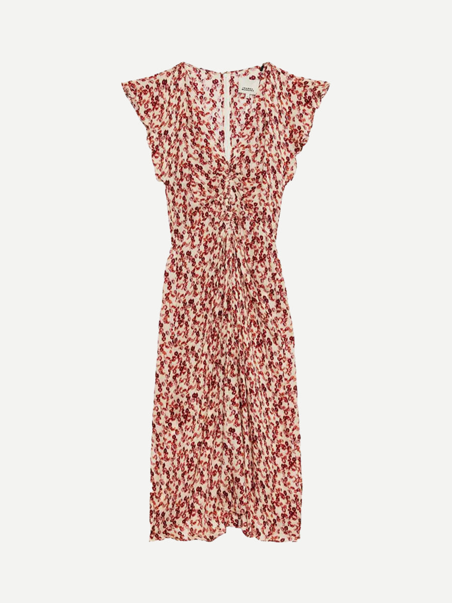 Isabel Marant Lyndsay Dress in Garnet