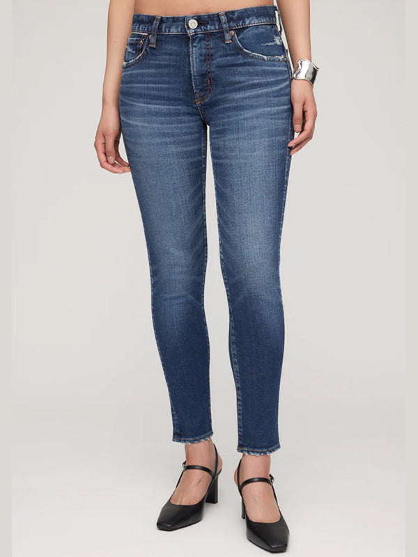 Moussy Vintage | MV Carson Skinny in Dark Blue