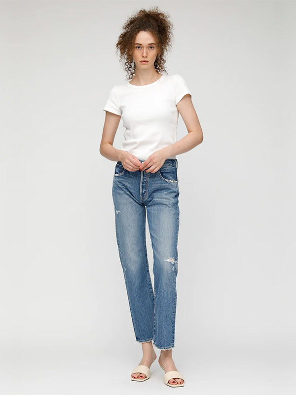 Moussy Vintage MV Loews Straight in Blue