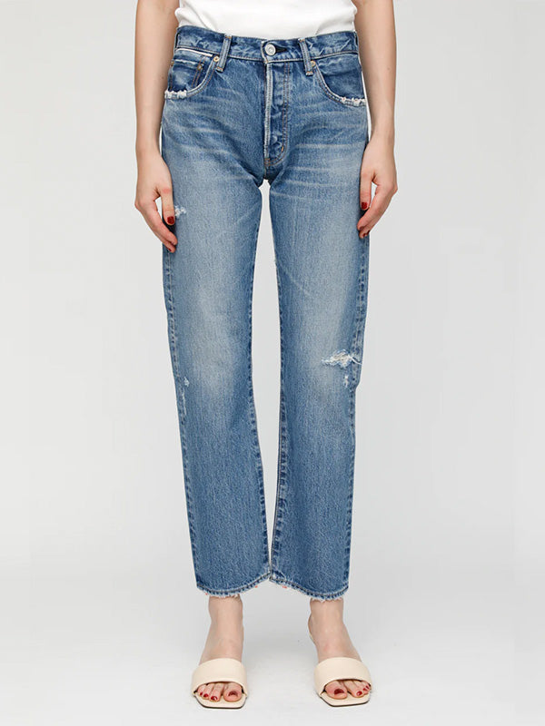 Moussy Vintage MV Loews Straight in Blue
