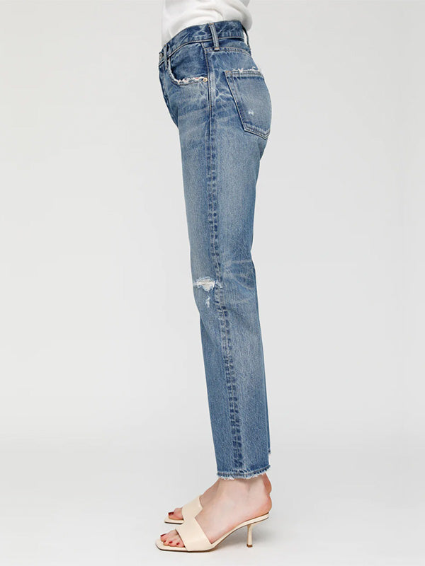 Moussy Vintage MV Loews Straight in Blue