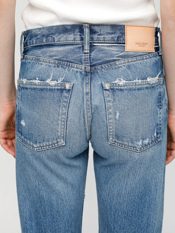 Moussy Vintage MV Loews Straight in Blue