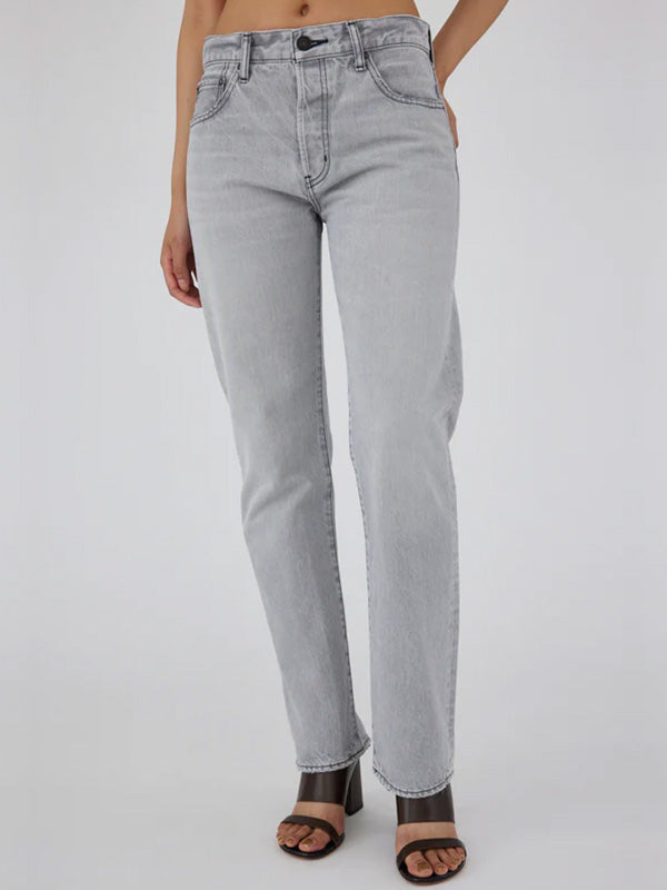 Moussy Vintage | MV Panaca Straight in Light Black
