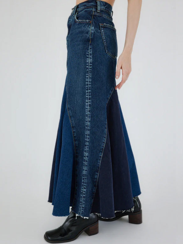 Moussy Vintage | MV Vicksburg Skirt in Dark Blue