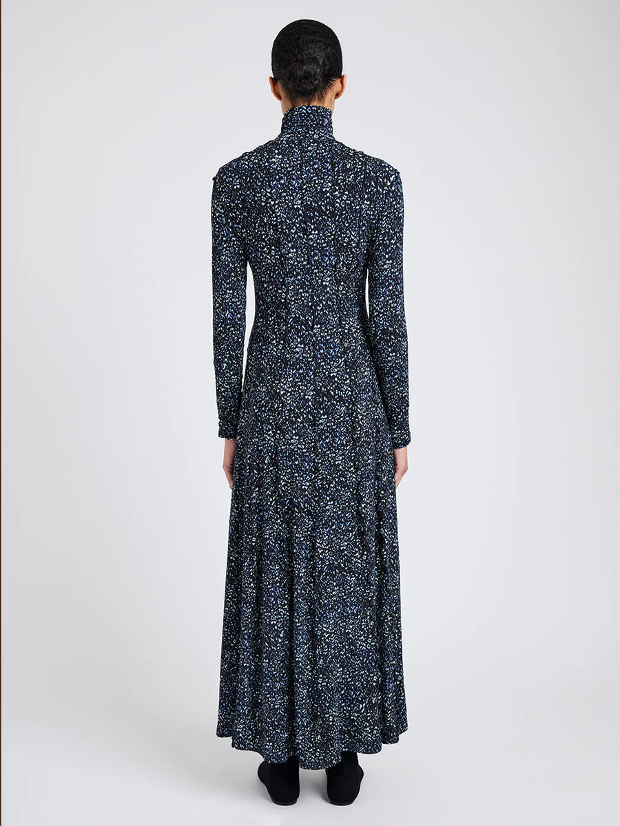 Mabel Dress Navy Cheetah