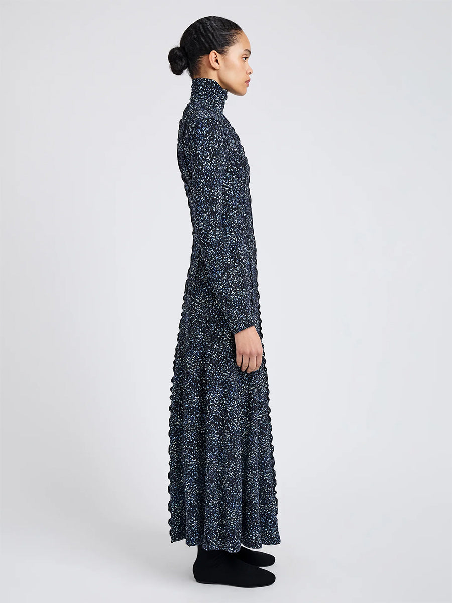 Proenza Schouler Mabel Dress Navy Cheetah