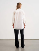 Nili Lotan Mael Oversized Shirt in White