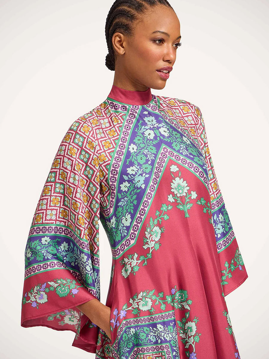 Magnifico Dress in Regalia Placee Red