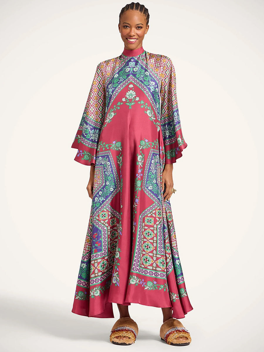 Magnifico Dress in Regalia Placee Red