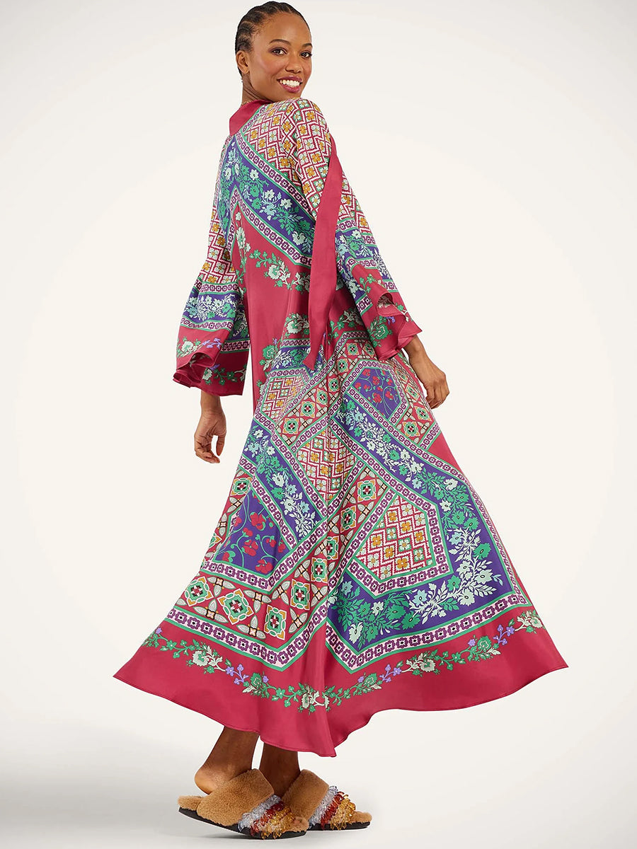 Magnifico Dress in Regalia Placee Red