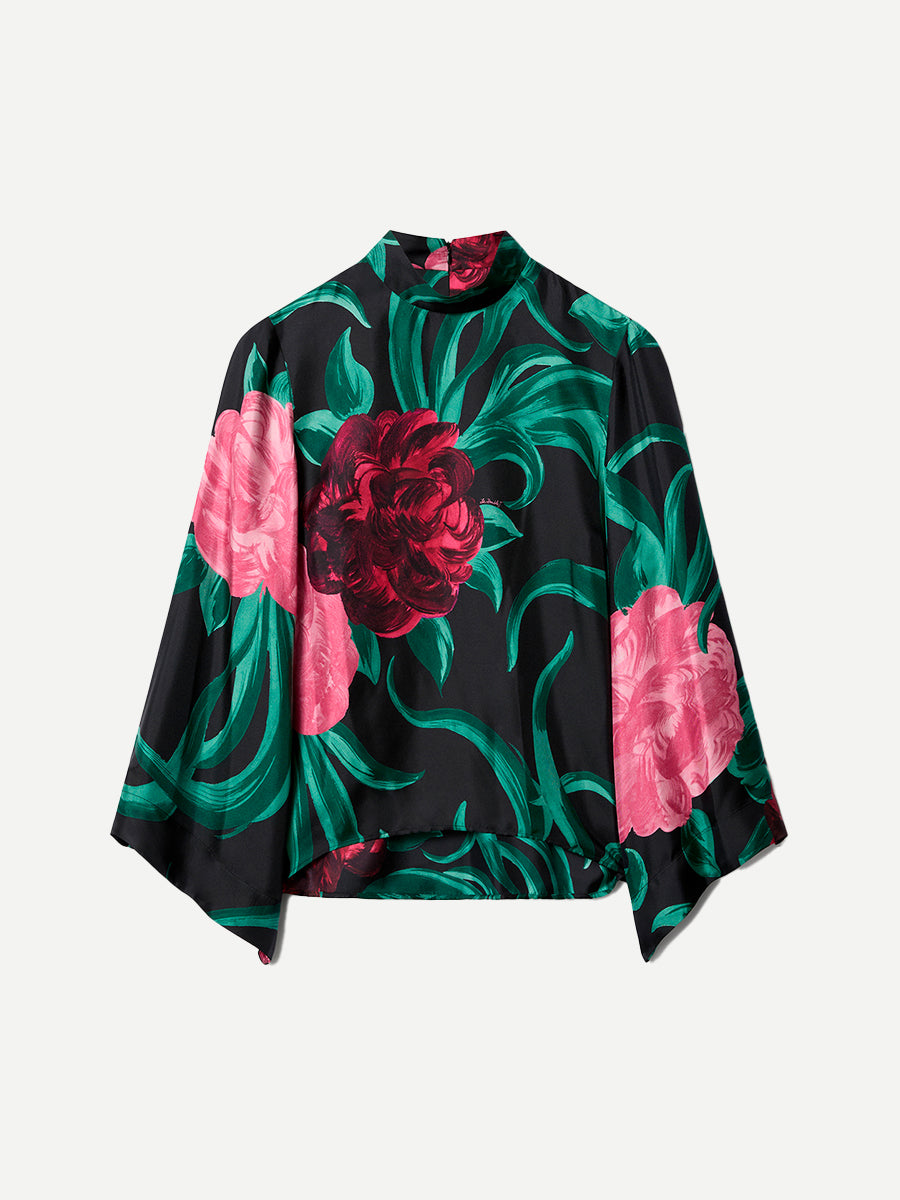 Make An Exit Top in Peony Black