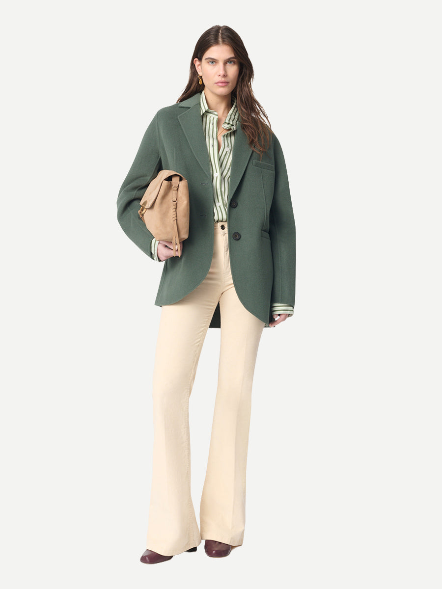 Vanessa Bruno Marc Wool Jacket in Almonde Green