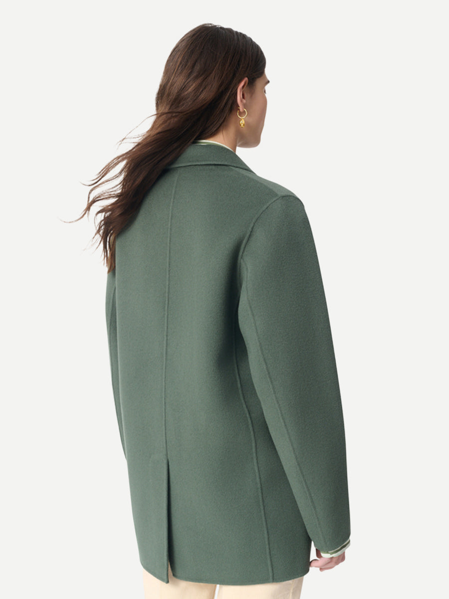 Vanessa Bruno Marc Wool Jacket in Almonde Green