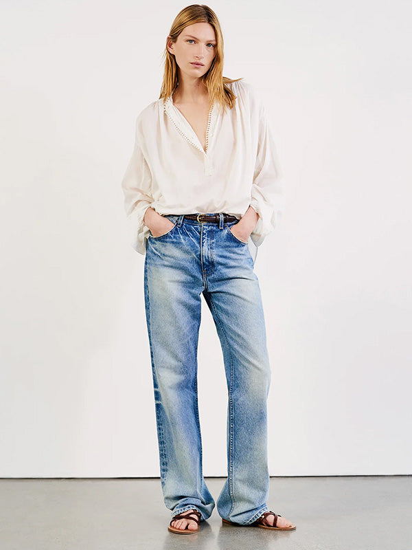 Nili Lotan Marcel Top in Ivory
