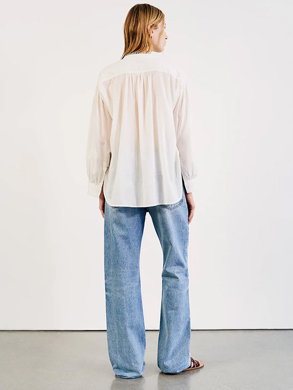 Nili Lotan Marcel Top in Ivory