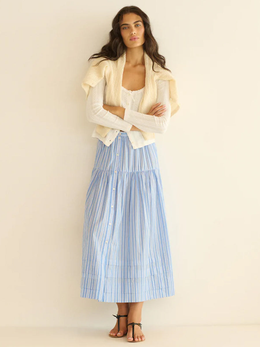 Doen Marceline Skirt in Salerno Stripe