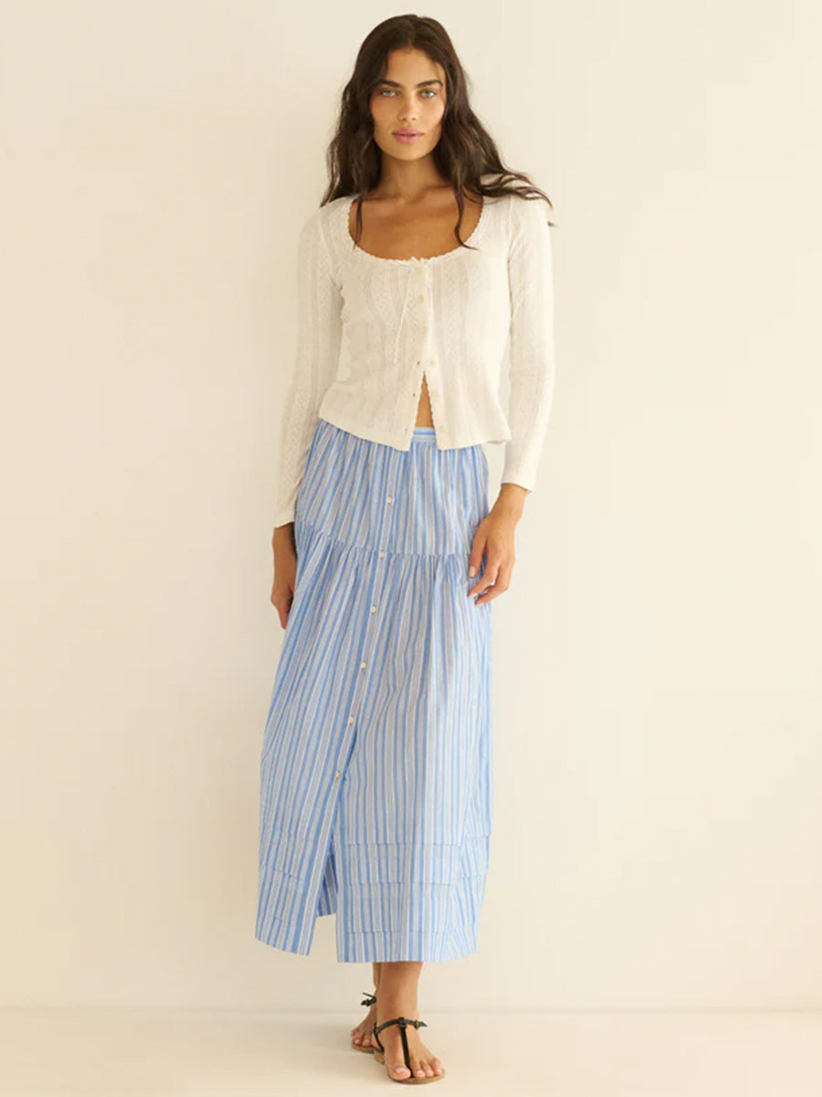 Doen Marceline Skirt in Salerno Stripe