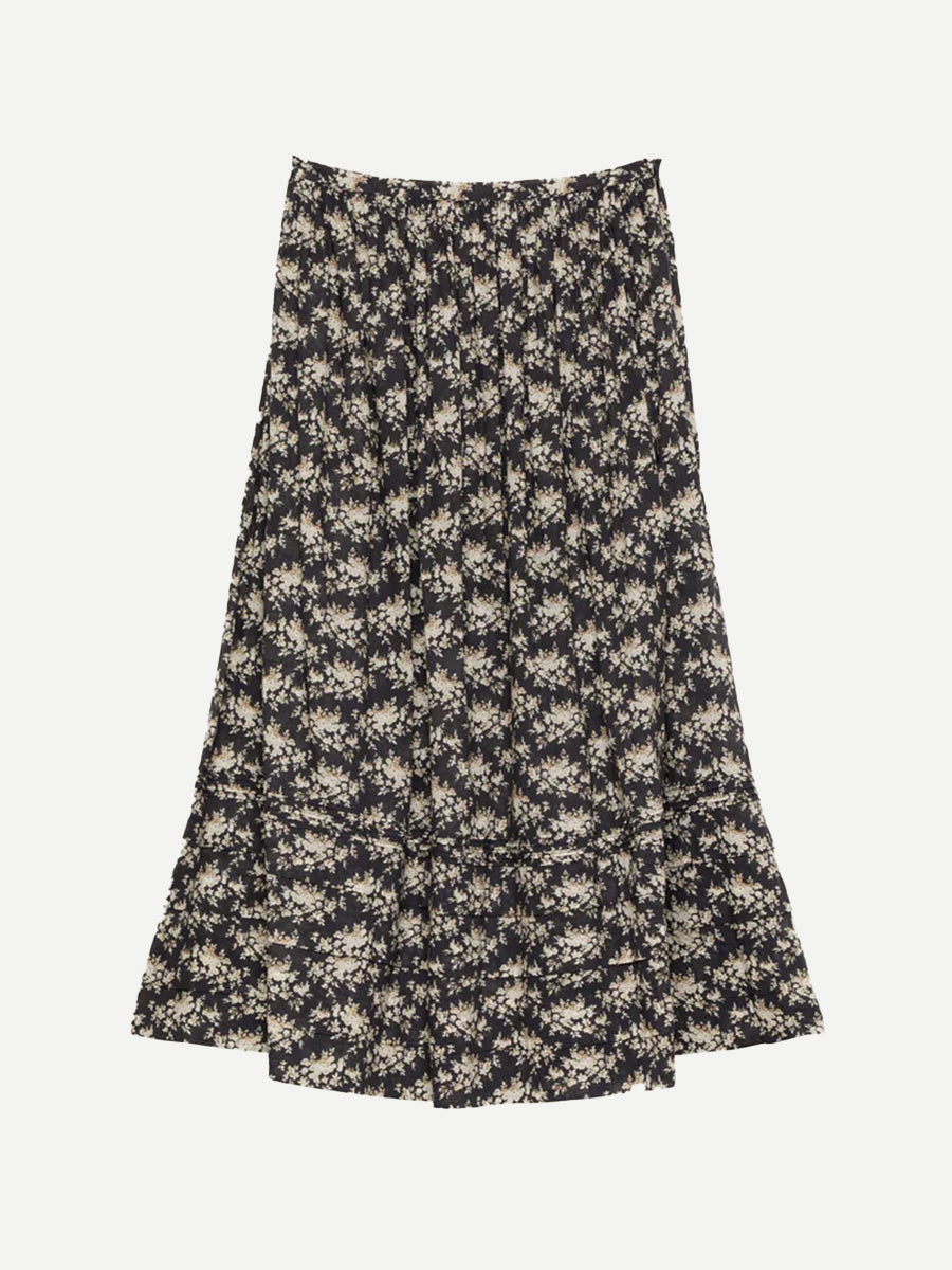 Doen Marcie Skirt in Noir Rossier Floral