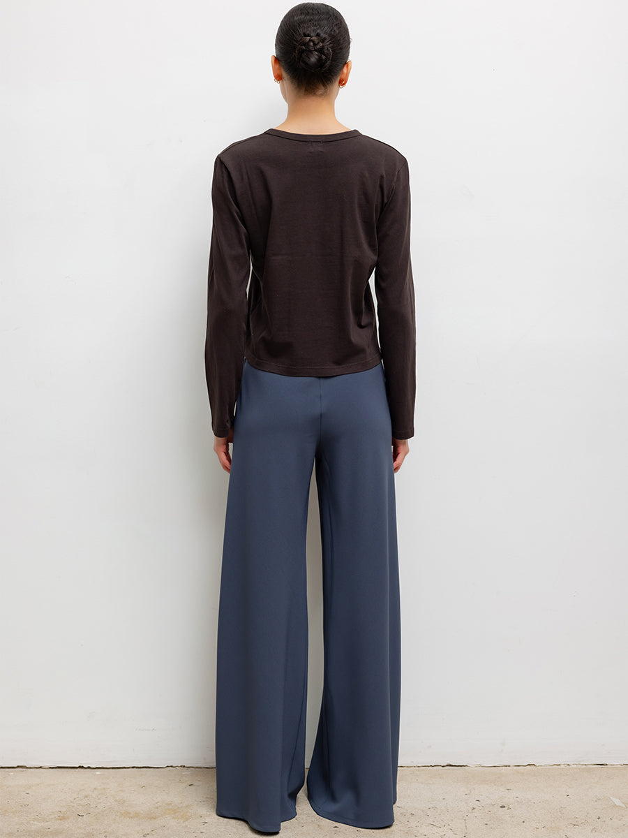 Margo Long Sleeve Tee in Chocolate