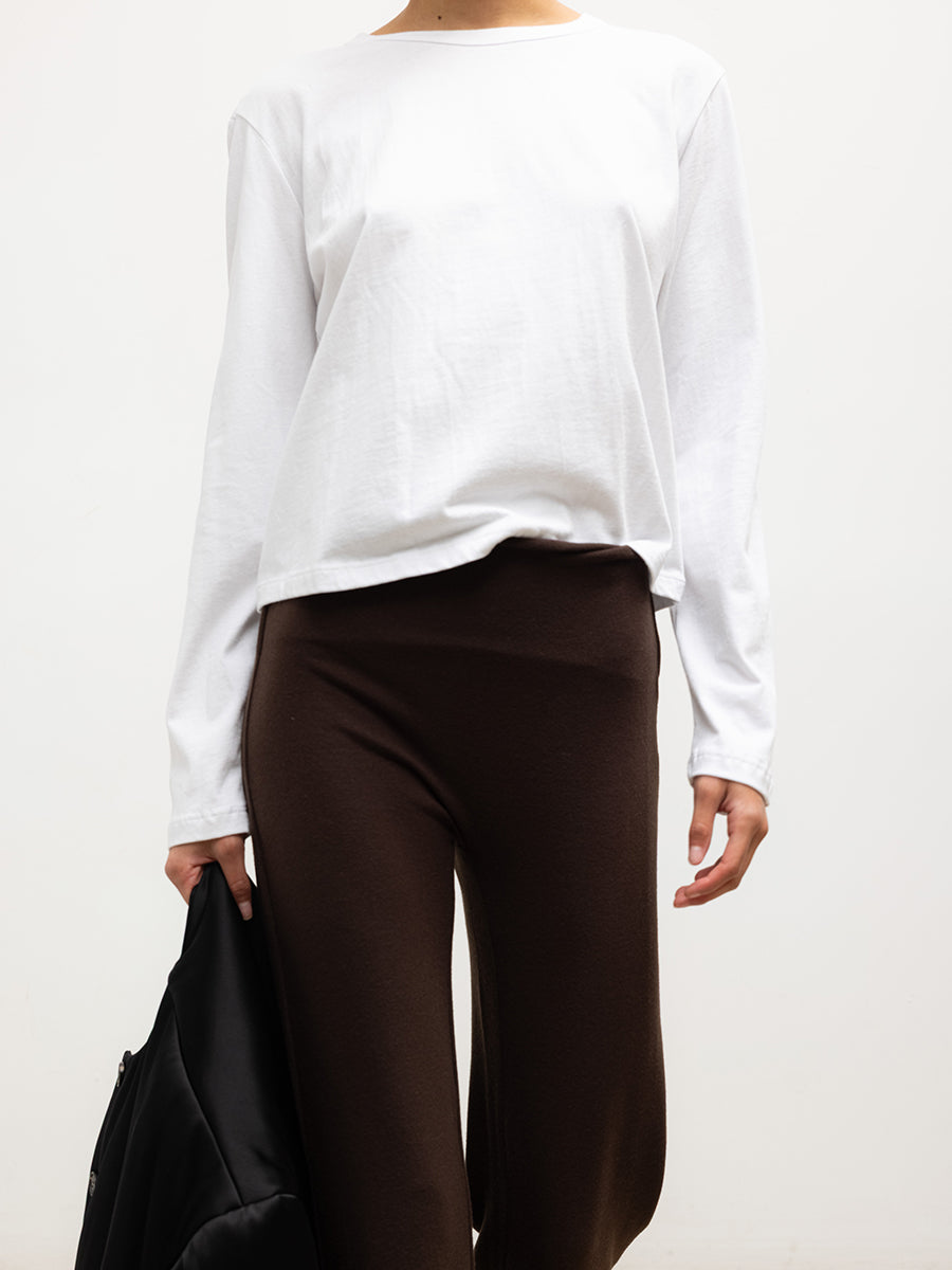 Margo Long Sleeve Tee in White