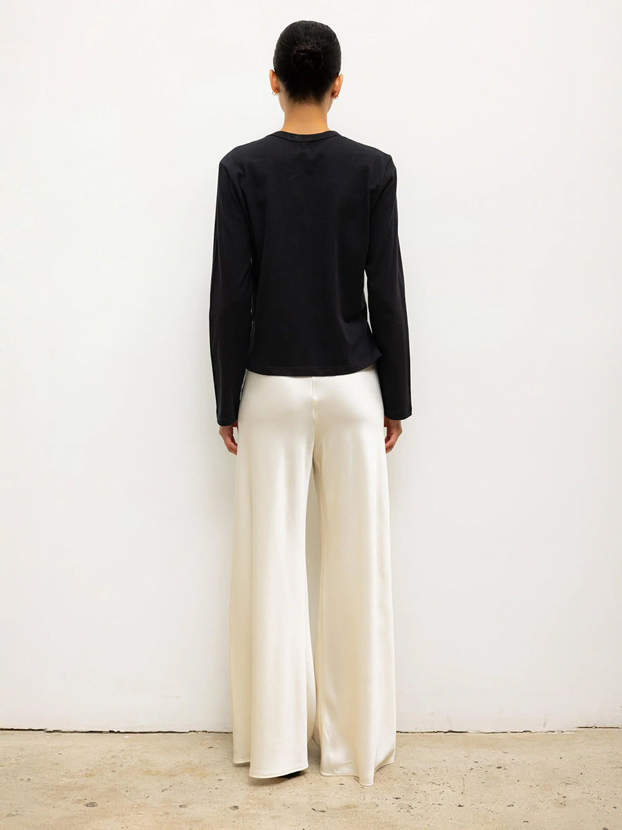 Margo Long Sleeve Tee in Black