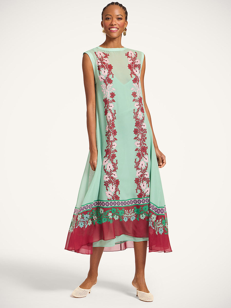 Maria Dress in Regalia Placee Menta