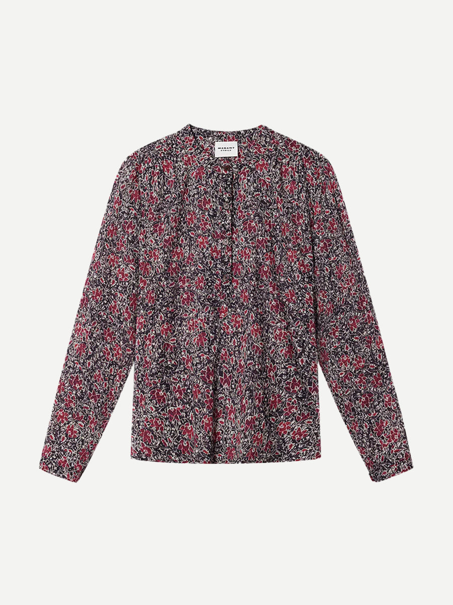 Isabel Marant Maria Top in Crushed Berry