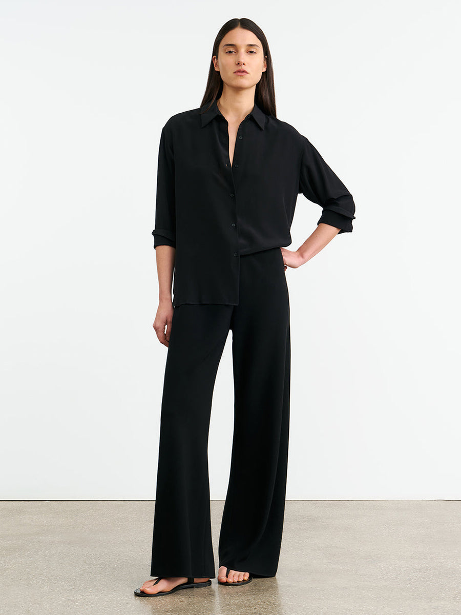 Marlow Wide Leg Pant in Black