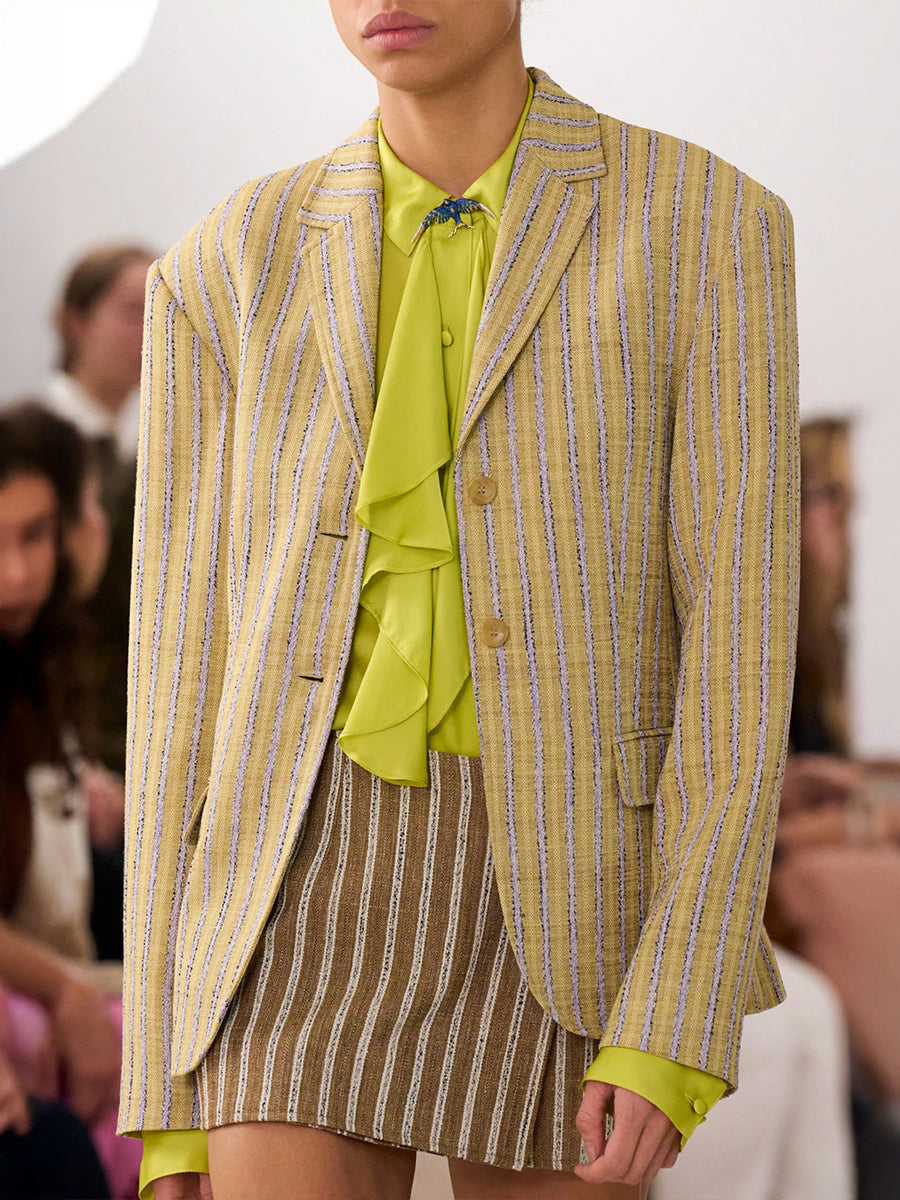 Ulla Johnson Matteo Tailored Blazer in Agave