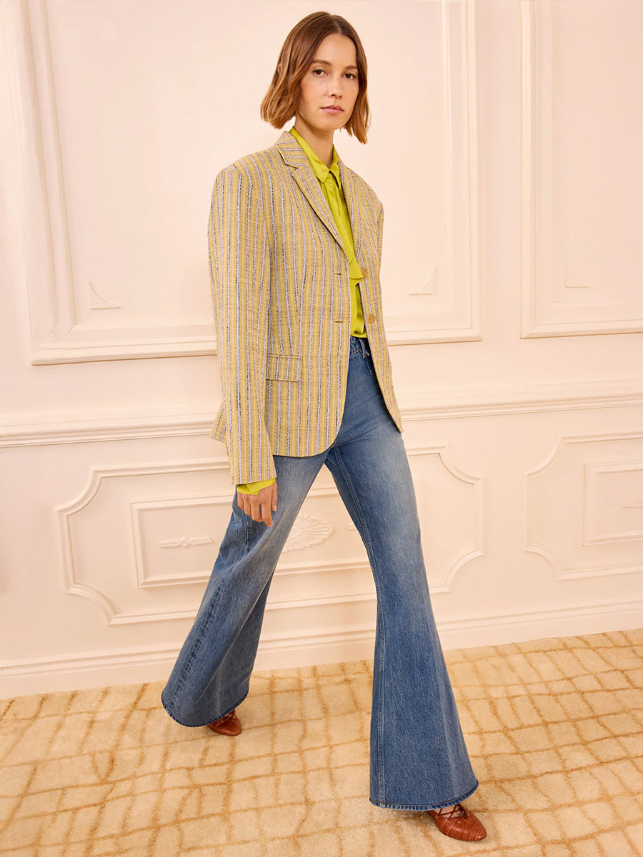 Ulla Johnson Matteo Tailored Blazer in Agave