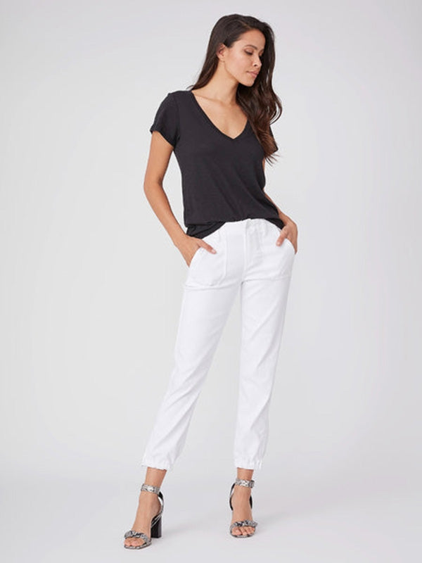 Paige Denim Mayslie Jogger in White