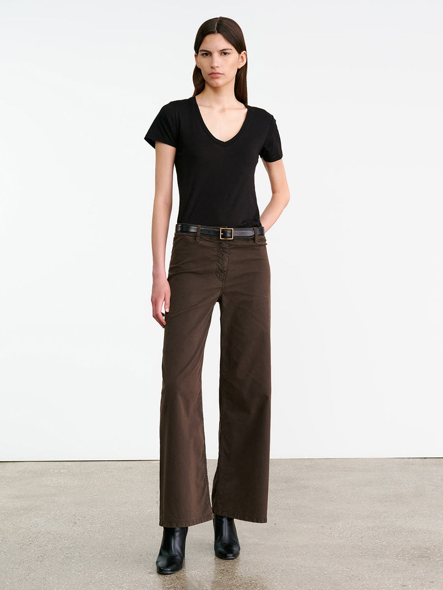 Nili Lotan Megan Pant in Chocolate Brown | Shop Now at Adam Heath In Store and Online, Western Australia