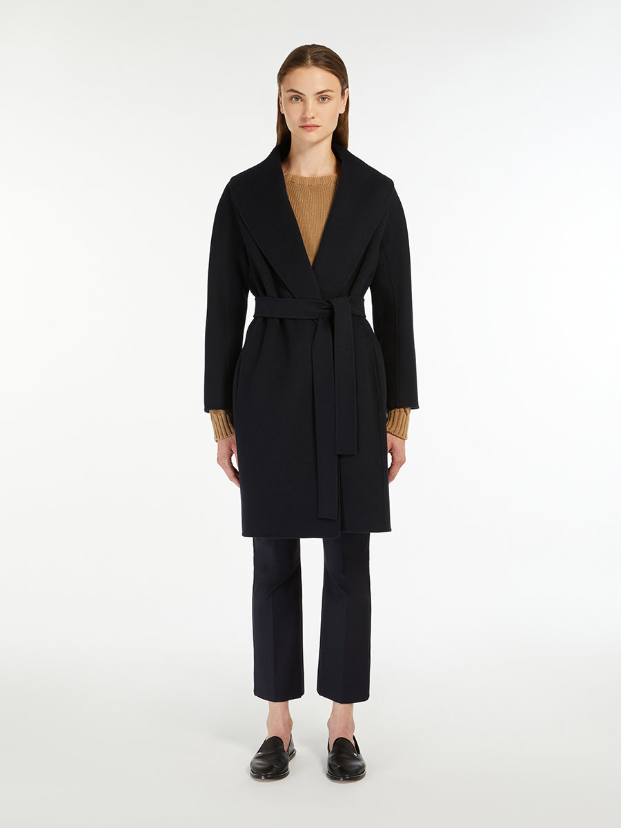 'S Max Mara Messi Coat in Midnight Blue