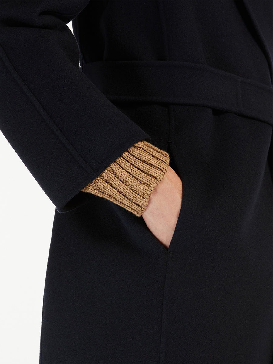 'S Max Mara Messi Coat in Midnight Blue