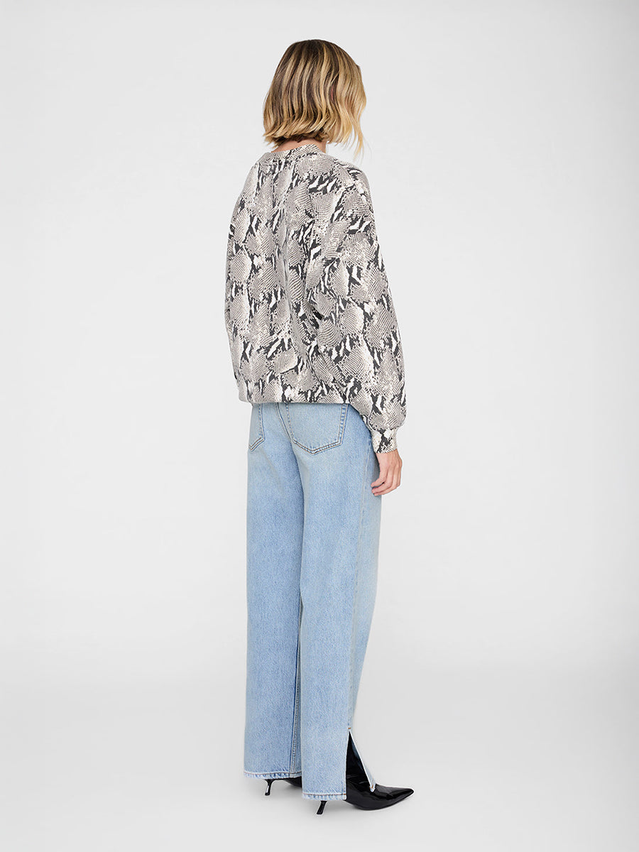 Miles Sweatshirt in Washed Python