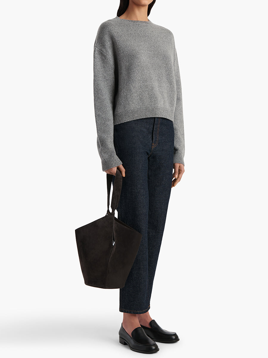 Khaite Milo Sweater in Fog | Shop Now at Adam Heath In Store and Online