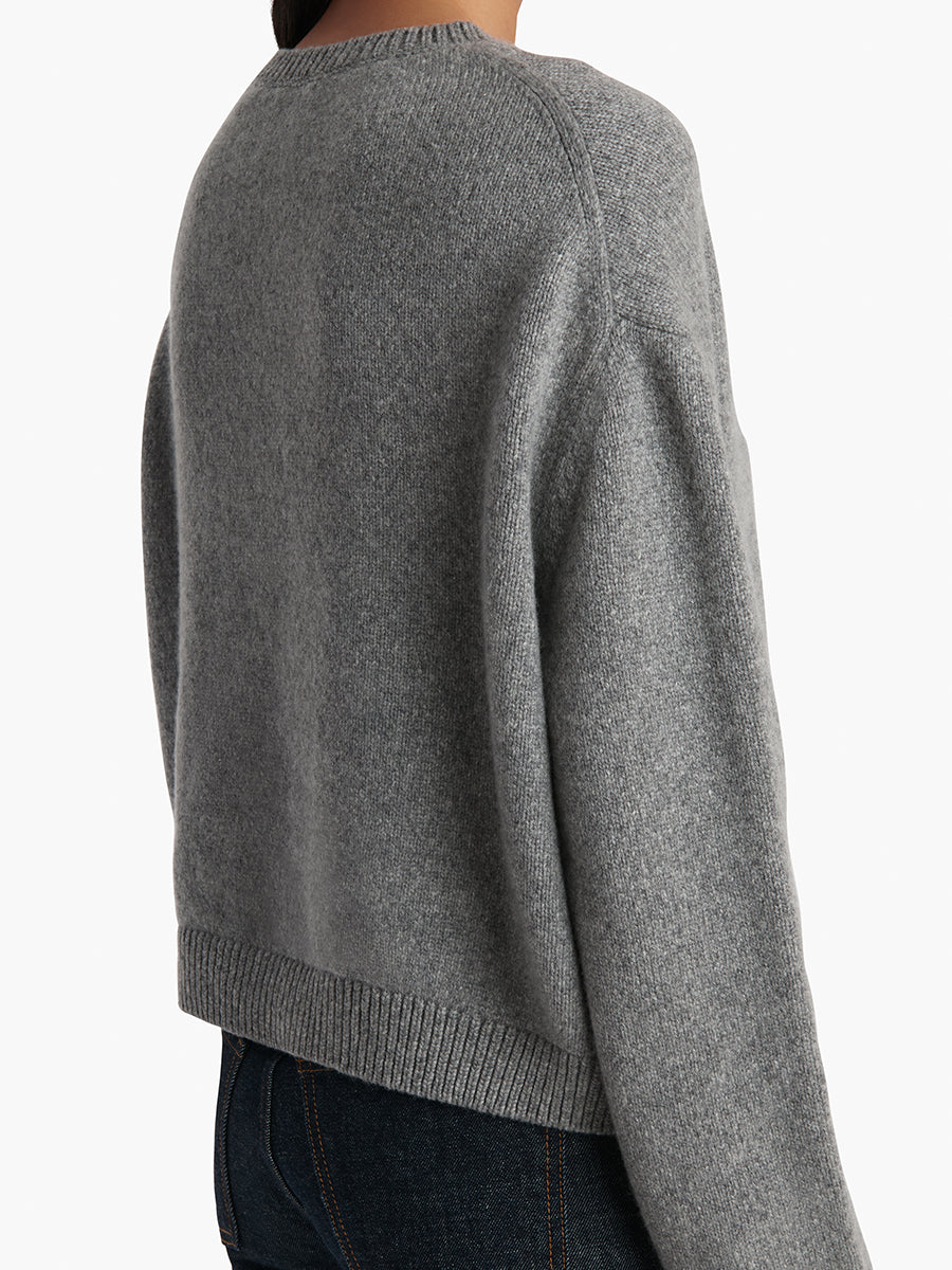 Khaite Milo Sweater in Fog | Shop Now at Adam Heath In Store and Online