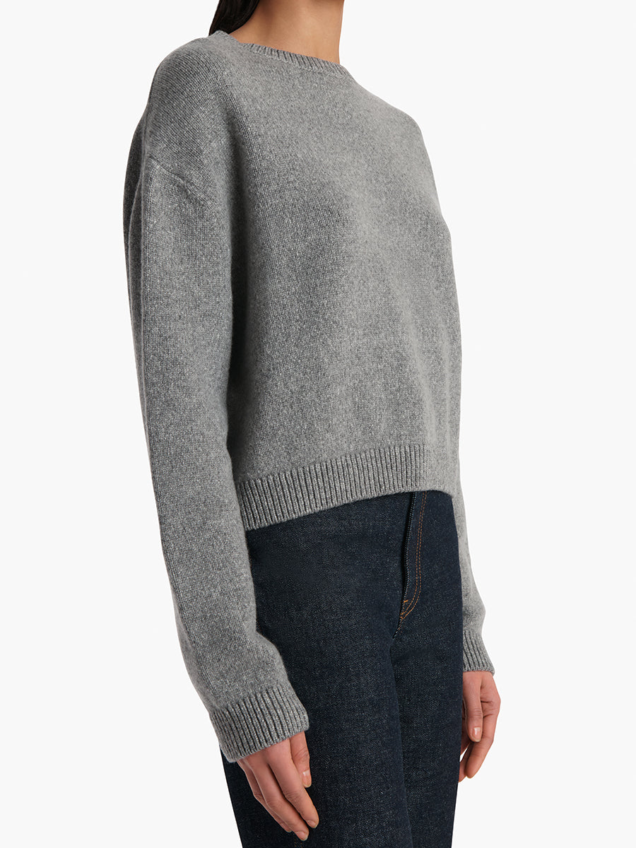 Khaite Milo Sweater in Fog | Shop Now at Adam Heath In Store and Online