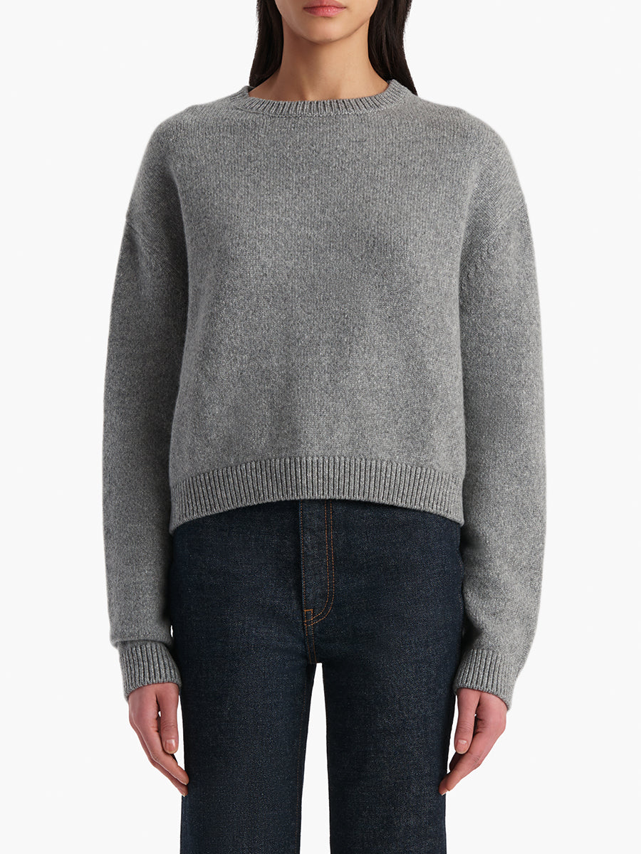 Khaite Milo Sweater in Fog | Shop Now at Adam Heath In Store and Online