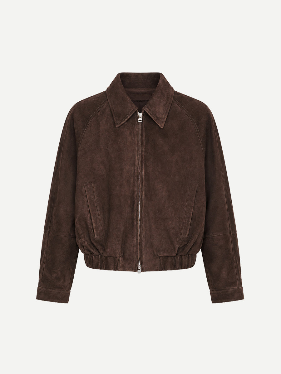 Mimi Suede Jacket in Chocolate