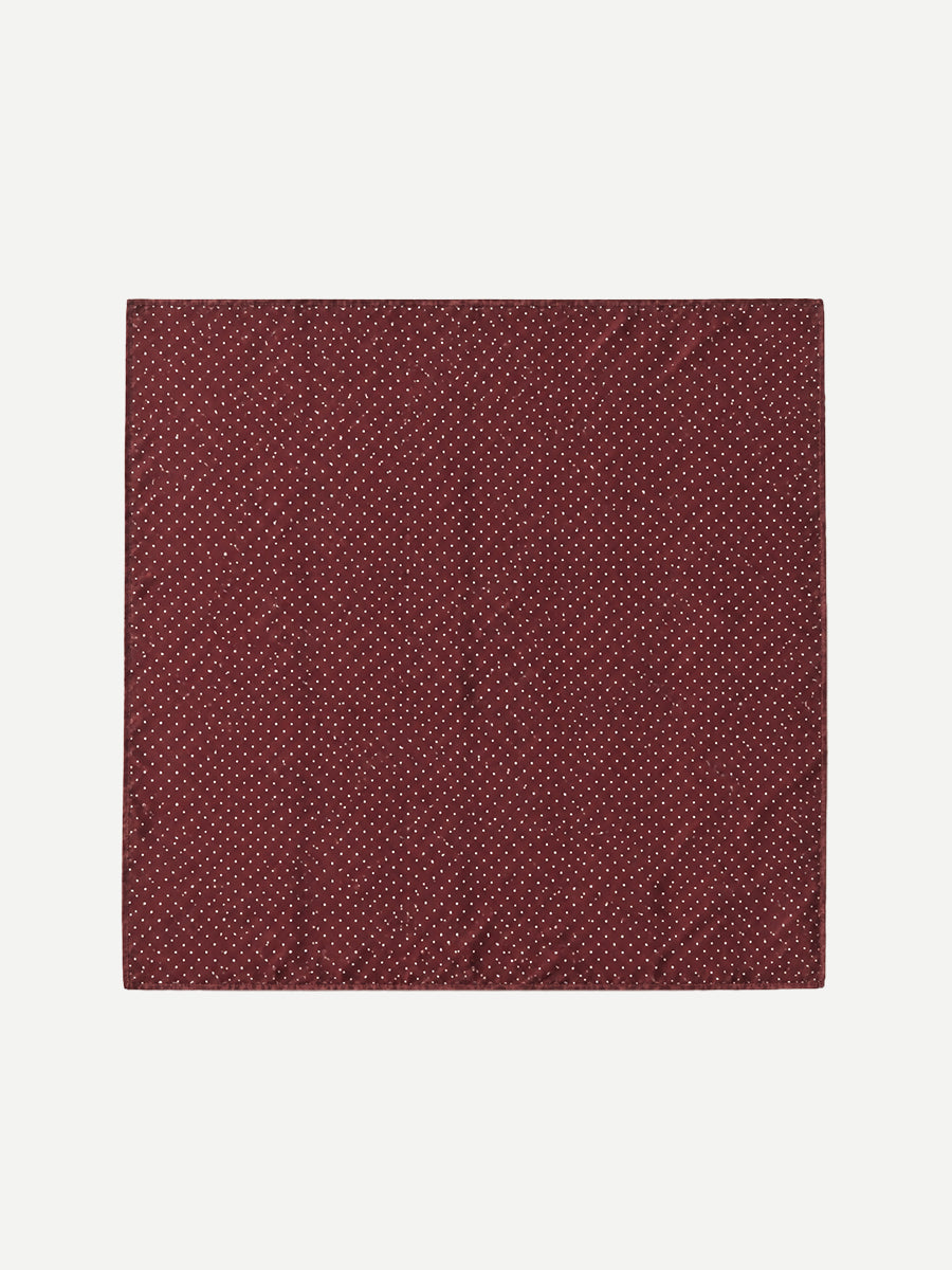 Mini Dot Scarf in Burgundy