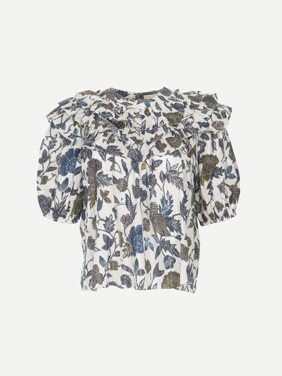 Ulla Johnson Mira Top in Porcelain