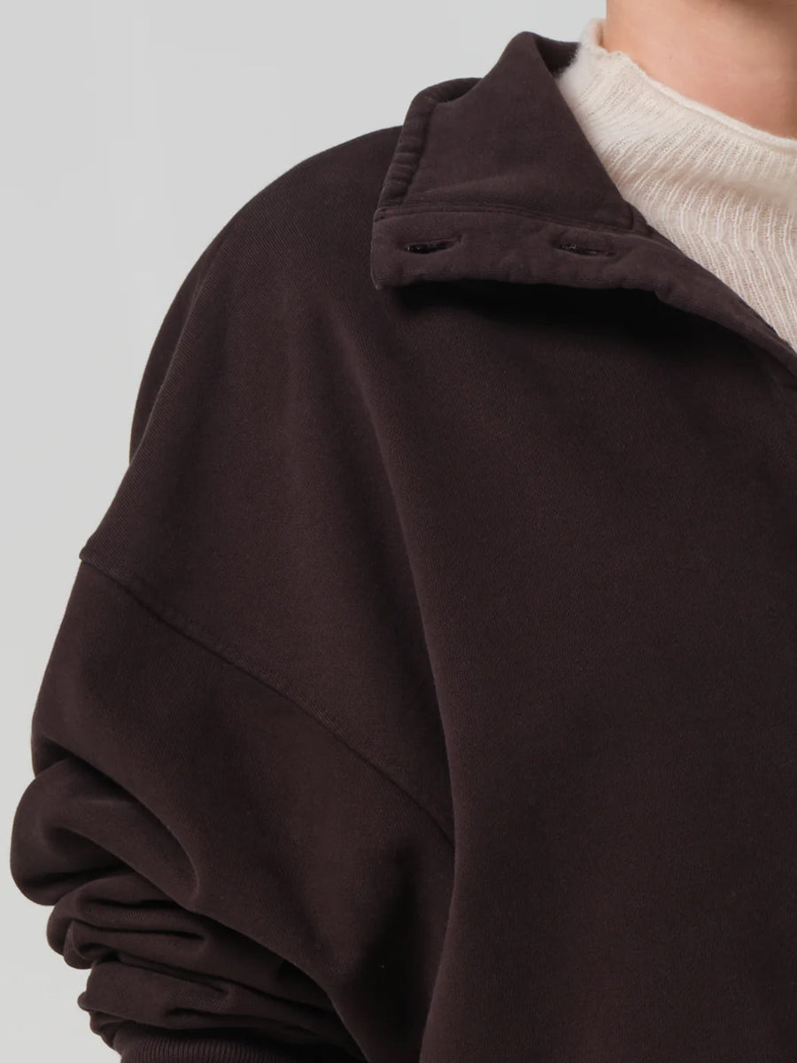 Mirelle Funnel Neck in Chocolate
