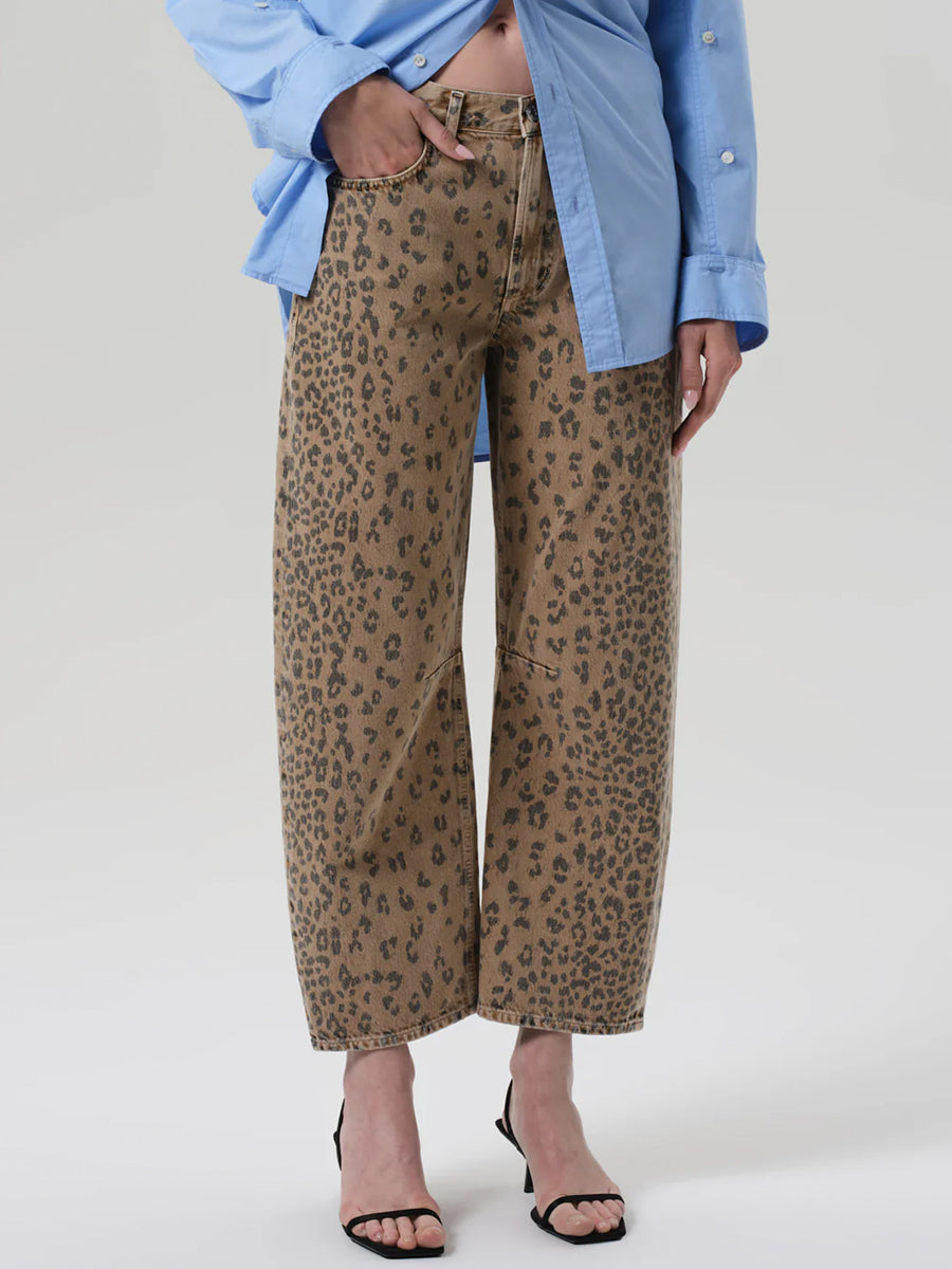 Citizens of Humanity Miro Relaxed Jean in Natural Cheetah