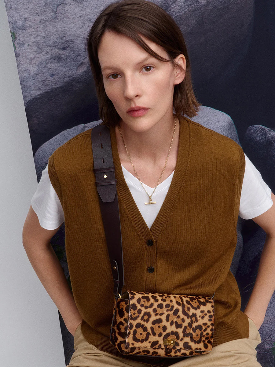 Anya Hindmarch Mortimer Cross Body in Leopard