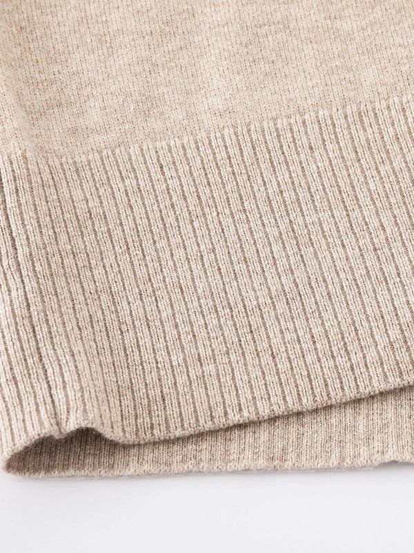 Aleger Cashmere N.20 Cashmere Oversized Crew in Flax