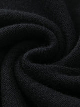 Aleger Cashmere N.84 Cashmere Oversized V-neck in Black