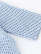 Aleger Cashmere N.84 Cashmere Oversized V-neck in Sky Blue